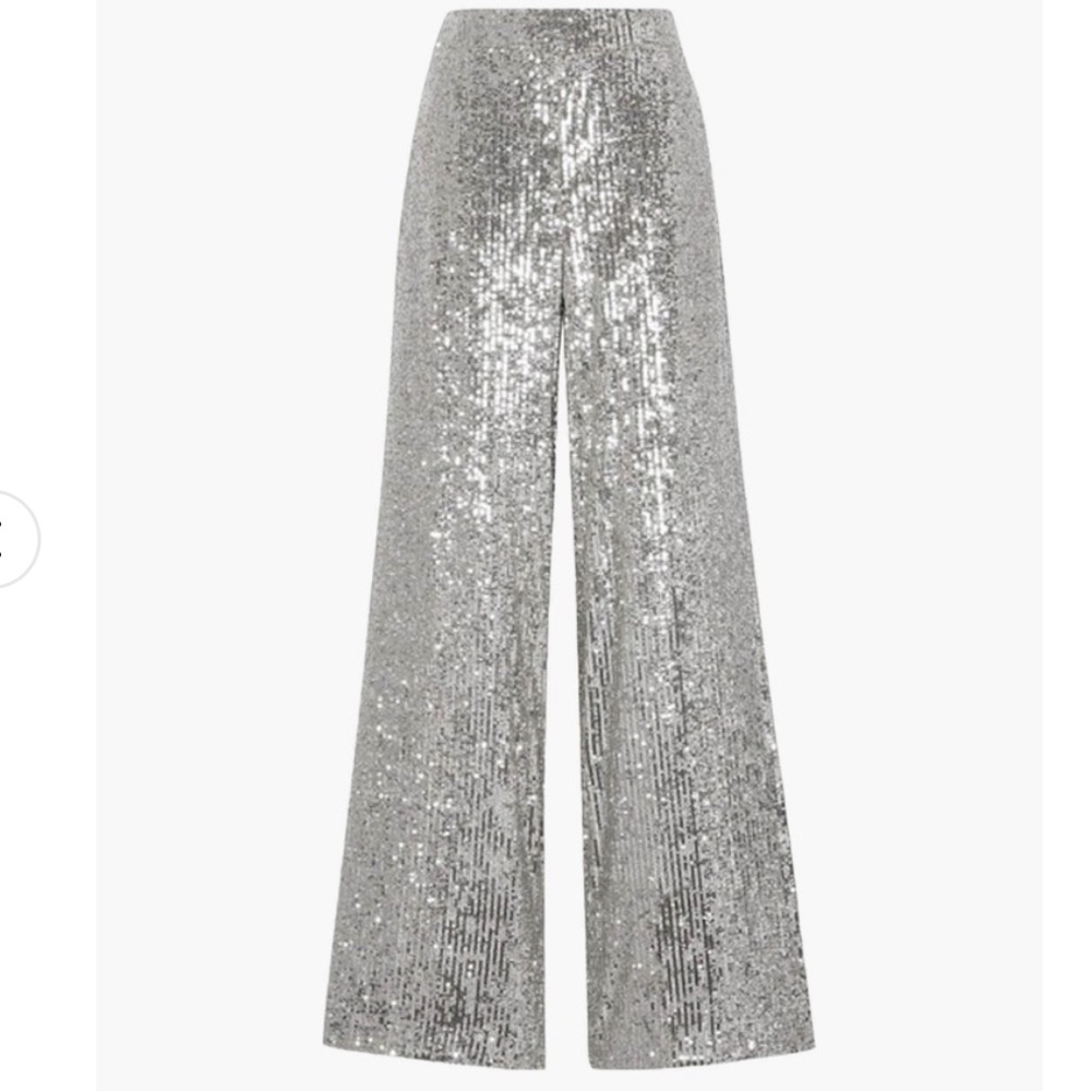 Semsem wide leg sequin trousers